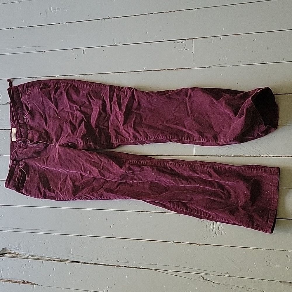 Maroon corduroy pants